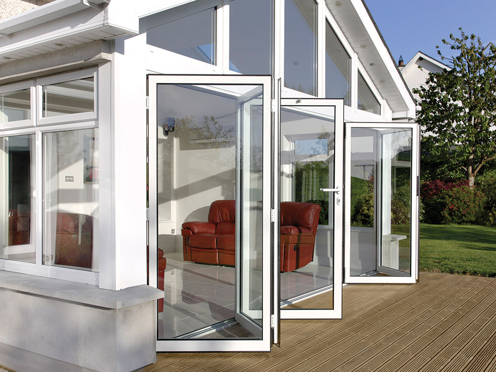 uPVC bi-fold doors Leighton